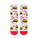 Stance Everyday Light French Fries Before Guys Chips Burger Socks Crew  - S