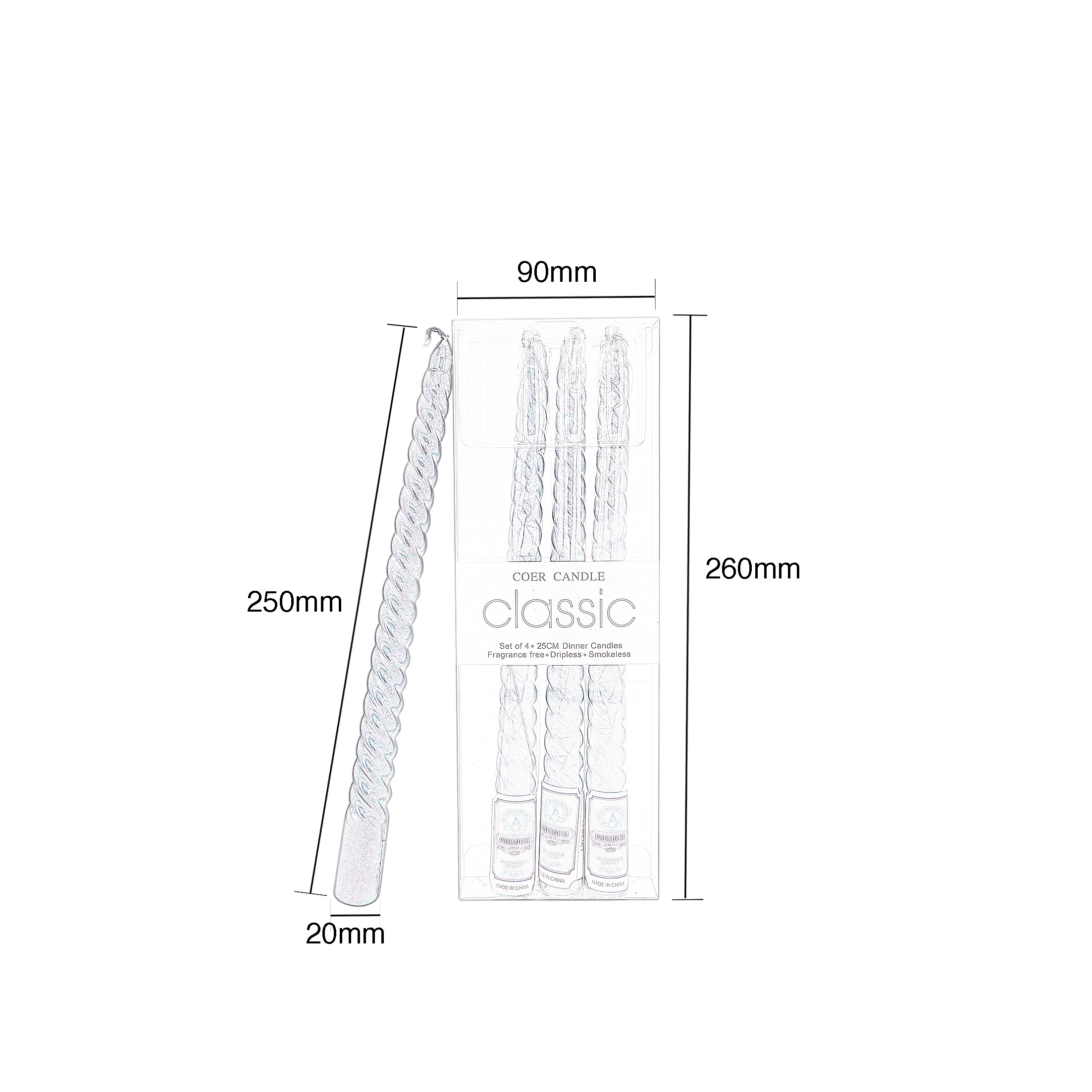 Iconic Candles white flat