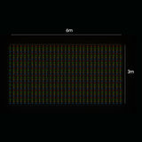 LED Curtain Lights 6mx3m 600 Multi-Color