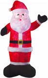 DELUXE INFLATABLE PLUSH SANTA WITH DISCO LIGHTS 8FT