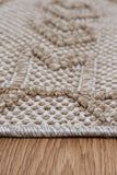 Vanuatu Kilifa Beige Tribal Flatweave Rug