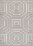 Vanuatu Lui Beige Geometric Flatweave Rug
