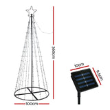 Jingle Jollys Solar Christmas Tree 3.6M 400 LED Xmas Tree Decor 8 Light Modes